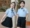 Đồng phục mẫu giáo đồng phục học sinh mùa hè học sinh tiểu học đồng phục lớp áo sơ mi ngắn tay màu xanh váy ngắn trẻ em phong cách Anh quốc