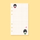 A6 Color Square Grid