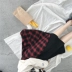 Micas-Mikas 2018 mới hai mặc khâu Một từ váy mỏng + áo sơ mi rô gốc những người yêu thích chân váy da chữ a Váy