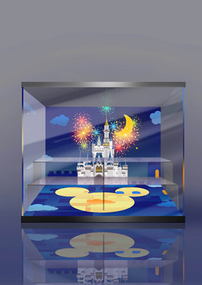 taobao agent 【Move】Bubble Mate Disney Disney Mickey Sitting on a tide to play blind box special display box