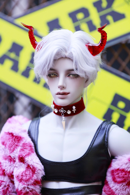 taobao agent BJD ID75 baby uses red velvet collar neck ring clavicle chain necklace jewelry SOOM accessories 3 points uncle