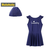 Balla Balla Girls Bộ đồ bơi Set Trẻ em Trẻ em Đồ bơi Mũ bơi Kỳ nghỉ Bơi Nữ Nữ Xiêm - Đồ bơi trẻ em