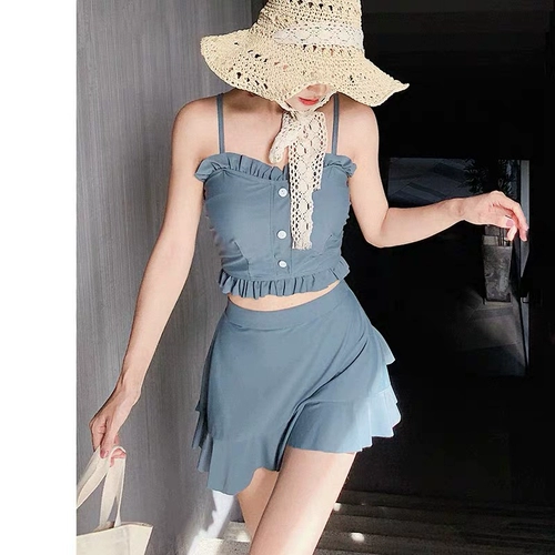 Брендовый сексуальный ретро раздельный свежий купальник