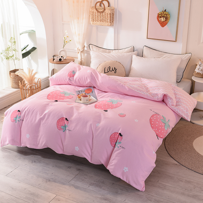 Strawberrymofi  Home textiles Pure cotton wool Quilt cover singleton  1.5 Bed student 1.2m Cotton thickening Double Quilt cover 200 * 230