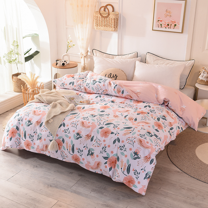 Flower Dreammofi  Home textiles Pure cotton wool Quilt cover singleton  1.5 Bed student 1.2m Cotton thickening Double Quilt cover 200 * 230