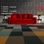 Văn phòng thảm PVC chống cháy mosaic vuông thảm 50X50 billiard phòng khách sạn phòng khách sàn phòng ngủ mat bảo vệ môi trường thảm