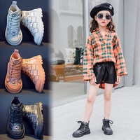 Martens, демисезонные детские ботинки, короткие сапоги в английском стиле, 2020, в британском стиле, мягкая подошва, популярно в интернете
