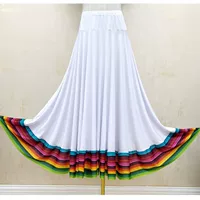 Белая (цветная сторона) средняя юбка длиной 65 см