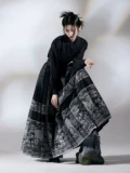 Оригинальное ханьфу, рубашка, комплект, китайский стиль, с вышивкой
