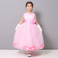 25501 Новый европейский и американский стиль детская свадебная юбка девушка Liuyi юбка из лепестки цветочные девушки платье для выступления