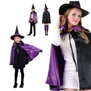 Halloween Cosplay Witch Cloak Cloak Người lớn Trẻ em Phù thủy Giáo viên Đặt Trang phục Trang phục Prom