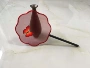 Handmade thêu thêu diy người mới bắt đầu kit palm fan gói nguyên liệu gói vật liệu 15 CM fan nhóm fan red bướm tranh thêu đồng hồ