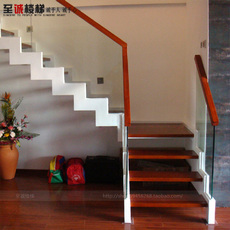 Лестница 双梁楼梯室内整体不锈钢楼梯护栏立柱扶手现代简约家用厂家定做