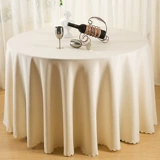 Отель ткань свадебная церемония ресторан ресторан ресторан рис белый большой круглый столик ткани банкетный дом столик ткани журнальный столик