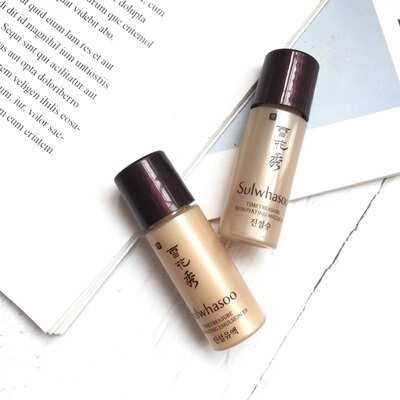 韩国正品雪花秀珍雪水乳小样5对