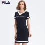 Fila Fila của phụ nữ ăn mặc mùa hè mới thể thao ngắn tay áo đầm nữ | 26723219 quần nike nữ