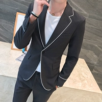 Quần short nam size nhỏ Phiên bản Hàn Quốc tự trồng nhỏ phù hợp với cá tính xu hướng trắng bên 160XS code phù hợp với 2 bộ - Suit phù hợp áo khoác blazer nam
