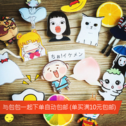 Hàn quốc ulzzang dễ thương phim hoạt hình acrylic huy hiệu nhỏ bóng rắm đào Tháng Sáu Nhật Bản Harajuku mềm chị trâm