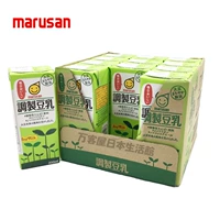 Япония импортированная таблетка для напитков соевого слова Три/Марусан Модулирует соевый молочный напиток 200 мл × 12 коробок