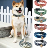 Tangcao -patterned Shiba Inu Traction Tope веревка японского стиля для собак ходьба веревочная шейка для грудной клетки шей