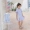Phiên bản Hàn Quốc của quần áo trẻ em mùa hè cô gái thuần cotton mỏng kẻ sọc váy trẻ em kiểu dáng nước ngoài váy ngắn tay váy công chúa - Váy