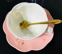 [闺 蜜] Cô gái Nhật Bản anh đào gốm tách cà phê đặt bộ cà phê bộ trà chiều trà tách đĩa - Cà phê phin ca phe
