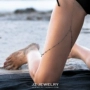 JZ BodyChain Châu Âu và Châu Mỹ tối giản trong chuỗi cơ thể bikini gợi cảm bên trong chuỗi chân vòng chân bằng đồng lắc chân nữ bạch kim