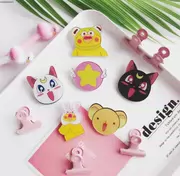 Nhật bản và Hàn Quốc anime cô gái phim hoạt hình trái tim mềm dễ thương trâm ma thuật cô gái Sakura pin acrylic huy hiệu trang trí với nữ