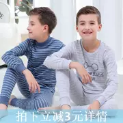 Trong số đó, bé trai và bé gái cotton đồ lót nhiệt đặt cotton lớn trẻ em mùa xuân và mùa thu quần áo phục vụ nhà hai - Quần áo lót