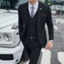 Phù hợp với màu sắc phù hợp với nam phù hợp với phiên bản Hàn Quốc của xu hướng tự tu luyện đẹp trai phù hợp với nam giới ba mảnh hôn đám cưới kích thước lớn Anh - Suit phù hợp áo comple