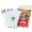 Mahjong chơi thẻ nhựa PVC chống thấm nước sinh viên du lịch nhỏ cầm tay thẻ im lặng hộp sắt súc sắc - Các lớp học Mạt chược / Cờ vua / giáo dục