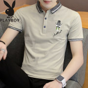 Playboy Ngắn Tay Áo T-Shirt Nam Mùa Hè Mỏng Nửa Tay Áo Sơ Mi Nam Polo Shirt Top Ve Áo T-Shirt