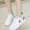 Giày trắng nhỏ nữ mùa thu nhọn học sinh phiên bản Hàn Quốc của Dadong với nữ sinh trung học cơ sở Giày trắng hoang dã giày vải nữ thủy triều