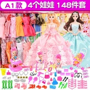 Búp bê Barbie đơn bộ 12 khớp di chuyển cơ thể cô gái đám cưới trẻ em Babi Công chúa đồ chơi quá khổ - Búp bê / Phụ kiện