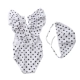 0567-17 Black Dots Cross Band