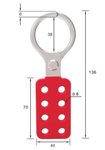 Боевая цветочная алюминий 8 -яма пряжка восемь -дыры безопасные пряжки замки блокировки лотопользовательские блокировки
