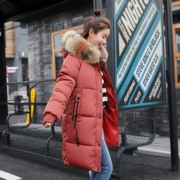 Quần áo bông nữ mùa đông Hàn Quốc phiên bản của giải phóng mặt bằng áo khoác trong áo dài lỏng dày lông cổ áo chống mùa bông áo bông thủy triều