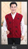 Mùa xuân và mùa thu và mùa đông mới trung niên nam giới và phụ nữ len đan vest cashmere dày vài Tang phù hợp với vest đỏ vest Dệt kim Vest