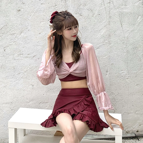 Японский раздельный сексуальный купальник для школьников, по фигуре, защита от солнца