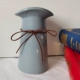 Серая синяя керамическая ваза