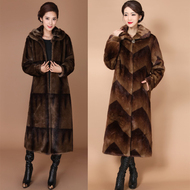 Giải phóng mặt bằng khuyến mãi mùa đông phong cách mới hiệu Haining fur phụ nữ cộng với dài nước mink coat toàn bộ mink coat áo lông cừu thật