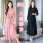 2019 em gái cổ điển đầu thu mới phiên bản Hàn Quốc của chiếc đầm voan dài tay thon dài của phụ nữ - váy đầm mẫu váy đẹp 2021