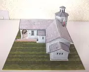 DIY tay lắp ráp ba chiều mô hình giấy diy cabin Mô Phỏng trang trại biệt thự cảnh 3D giấy khuôn origami