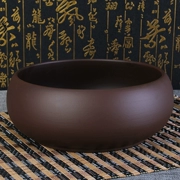 Chồn rửa bát trà lớn màu tím cát Kung Fu bộ phụ kiện bằng gốm sứ nhỏ chén trà rửa chén rửa chén - Trà sứ
