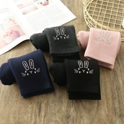 Cộng với nhung dày ~ cô gái ấm xà cạp trẻ em quần dài quần áo trẻ em mùa đông cotton tất cả trong một cashmere