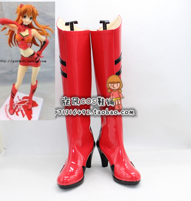 taobao agent New Century Evangelion Asuka racing girl cosplay shoes support to map customization