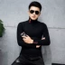 Hàn Quốc phiên bản của người đàn ông chặt chẽ của triều áo len 2018 mùa đông người đàn ông mới của đẹp trai cao cổ áo len thanh niên thời trang áo len áo gile nam Hàng dệt kim