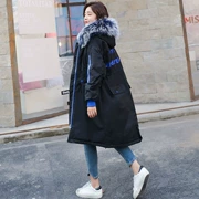 Tide mẹ bầu áo mùa đông phiên bản Hàn Quốc của kích thước lớn áo cotton lỏng phụ nữ dài phần dày xuống bông pad chữ áo khoác