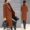 Chống giải phóng mặt bằng len áo khoác nữ phần dài Hàn Quốc phiên bản 2018 mới mùa thu và mùa đông dày kích thước lớn chất béo mm áo len áo da nữ dáng dài