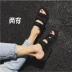 Mùa hè nam nữ Velcro dày đáy biển giản dị dép Việt Nam đôi mẫu người mẫu hoang dã sử dụng hai đôi dép La Mã giày dior nam Sandal
